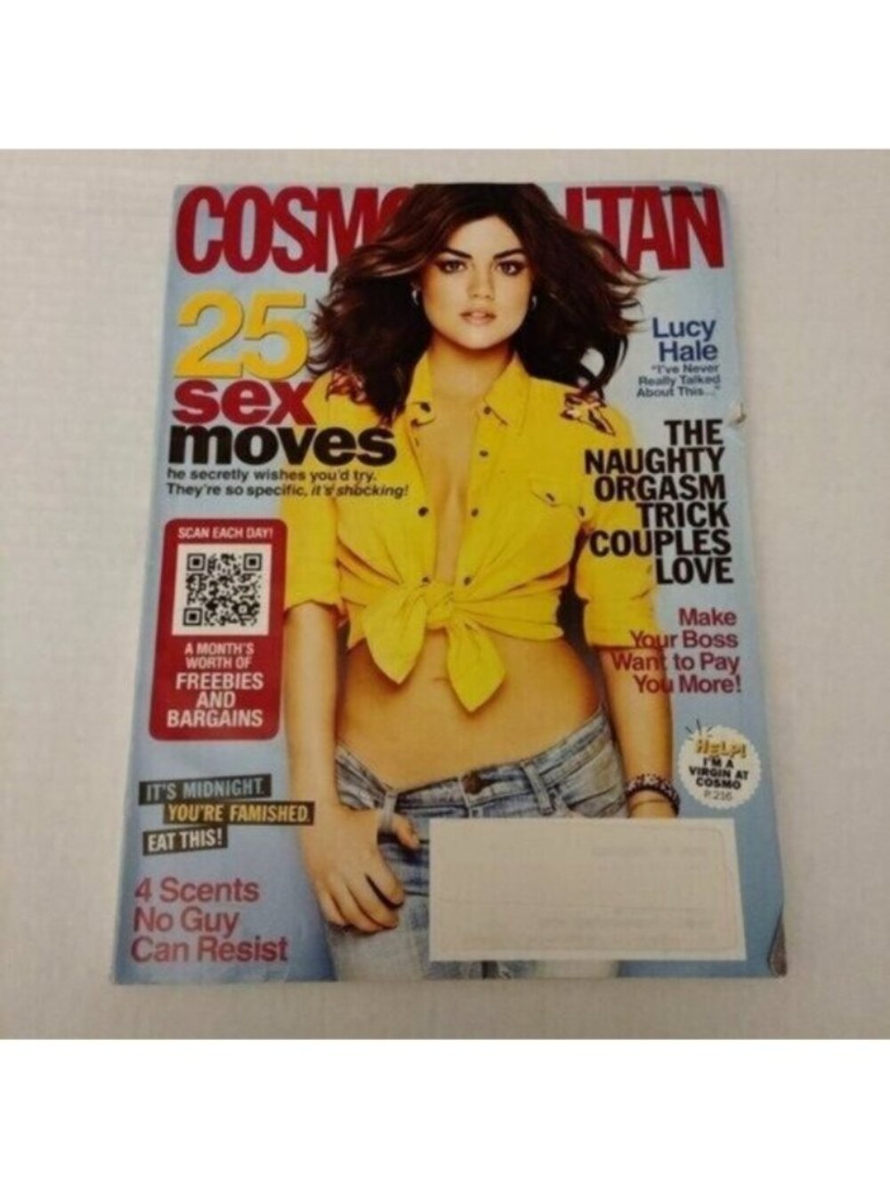 COSMOPOLITAN MAGAZINE-SEPTEMBER 2012-VINTAGE-LUCY HALE